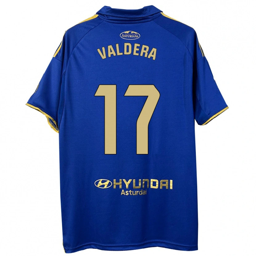Danxen Niño Camiseta Rubén Valdera #17 Azul Oro 1ª Equipación 2025/26 La Camisa