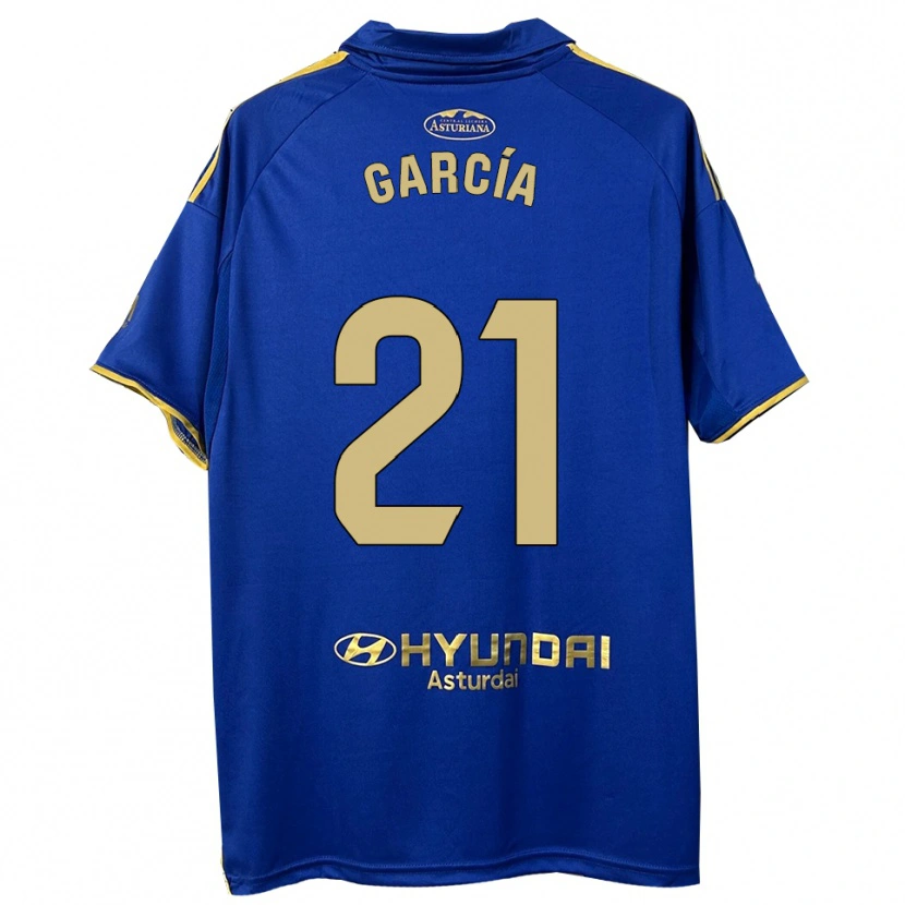 Danxen Niño Camiseta Pelayo García #21 Azul Oro 1ª Equipación 2025/26 La Camisa