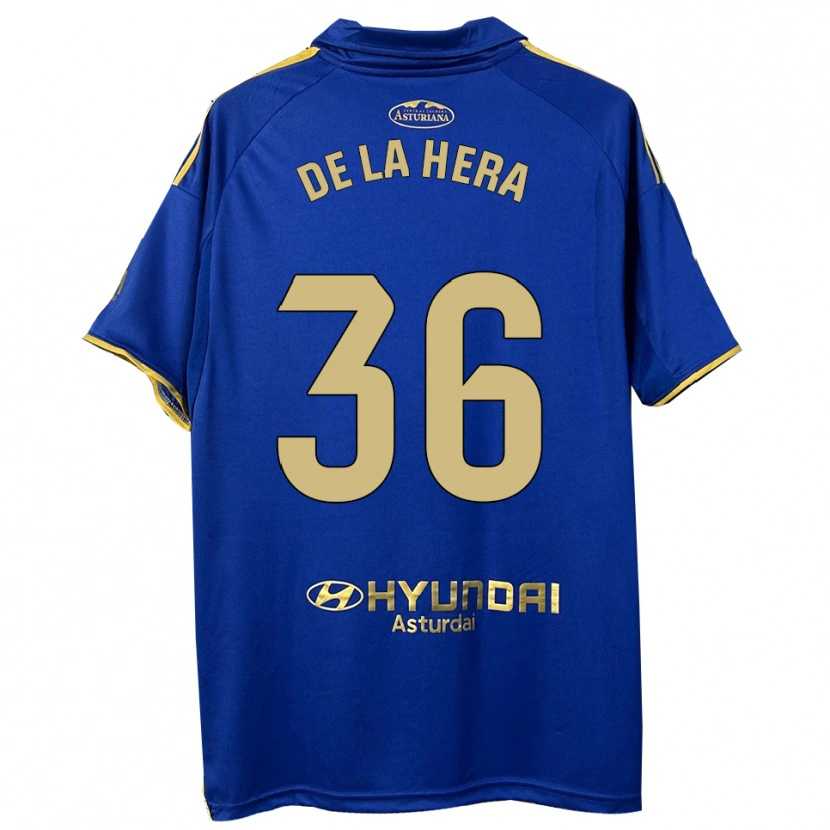 Danxen Niño Camiseta Óscar De La Hera #36 Azul Oro 1ª Equipación 2025/26 La Camisa