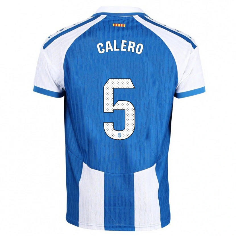 Danxen Niño Camiseta Fernando Calero #5 Azul Blanco 1ª Equipación 2025/26 La Camisa