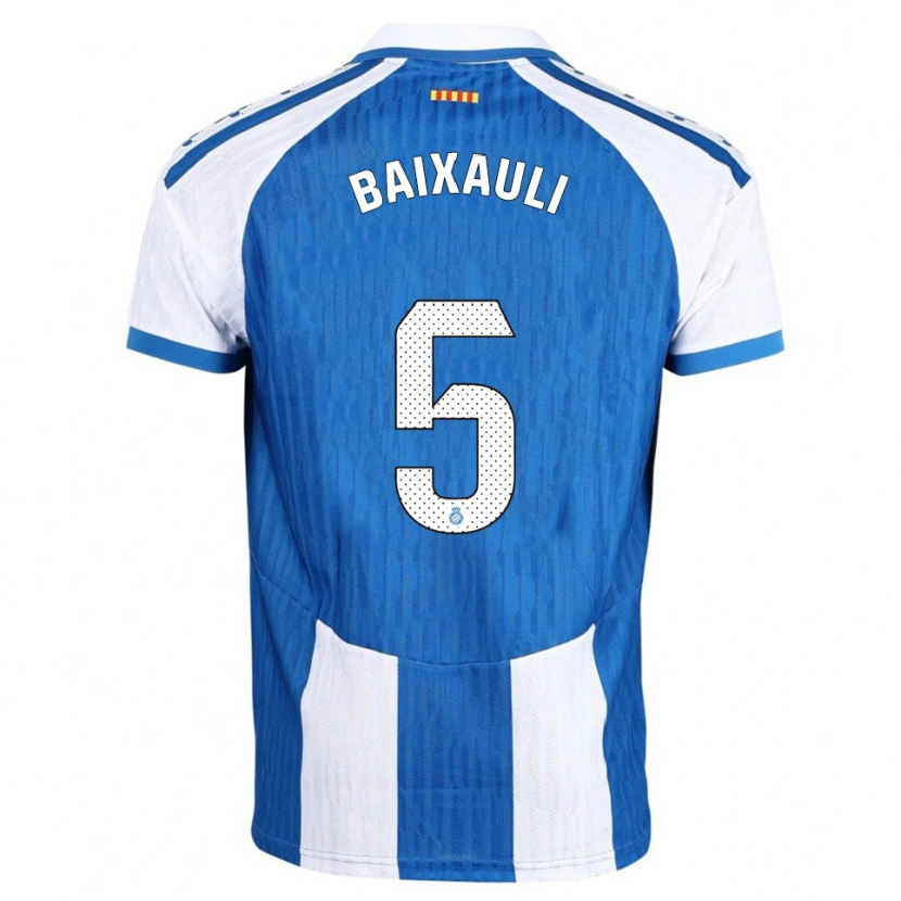 Danxen Niño Camiseta Iker Baixauli #5 Azul Blanco 1ª Equipación 2025/26 La Camisa