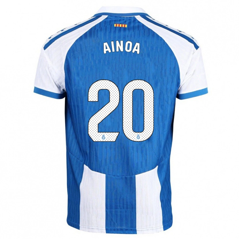 Danxen Niño Camiseta Ainoa Campo Franco #20 Azul Blanco 1ª Equipación 2025/26 La Camisa