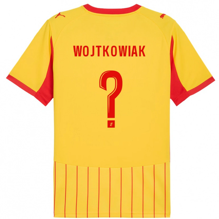 Danxen Niño Camiseta Valentin Wojtkowiak #0 Amarillo Rojo 1ª Equipación 2025/26 La Camisa