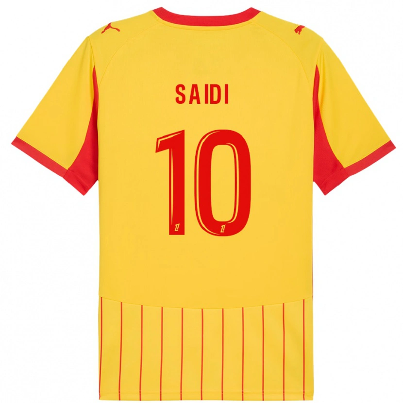Danxen Niño Camiseta Kahissa Saïdi Muscara #10 Amarillo Rojo 1ª Equipación 2025/26 La Camisa