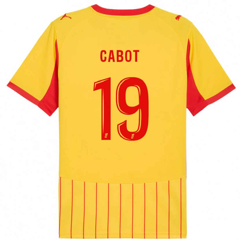 Danxen Niño Camiseta Jimmy Cabot #19 Amarillo Rojo 1ª Equipación 2025/26 La Camisa