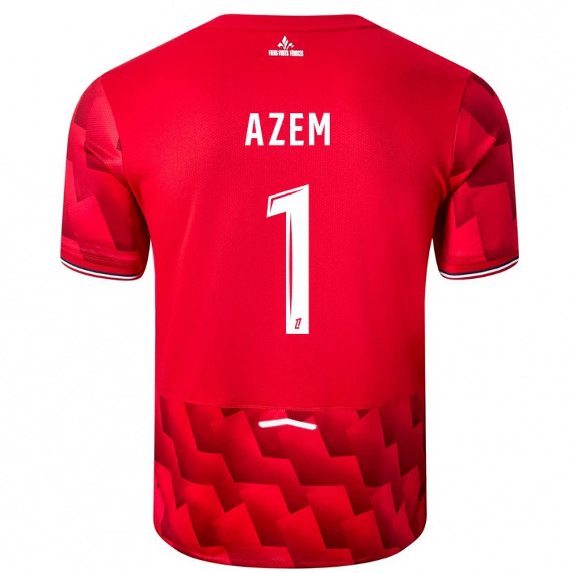 Danxen Niño Camiseta Floriane Azem #1 Rojo Blanco 1ª Equipación 2025/26 La Camisa