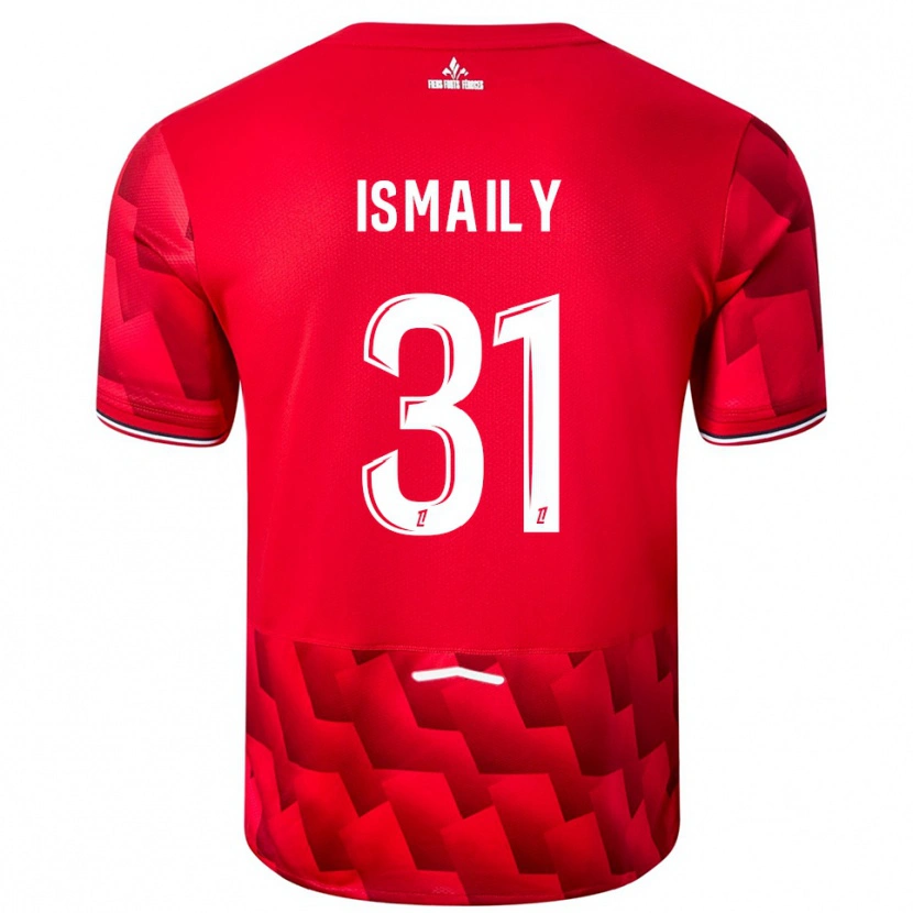 Danxen Niño Camiseta Ismaily #31 Rojo Blanco 1ª Equipación 2025/26 La Camisa
