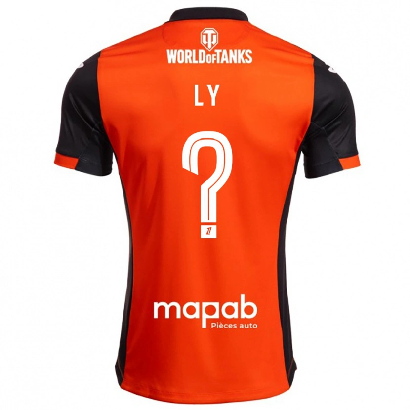 Danxen Niño Camiseta Mactar Ly #0 Negro Naranja 1ª Equipación 2025/26 La Camisa