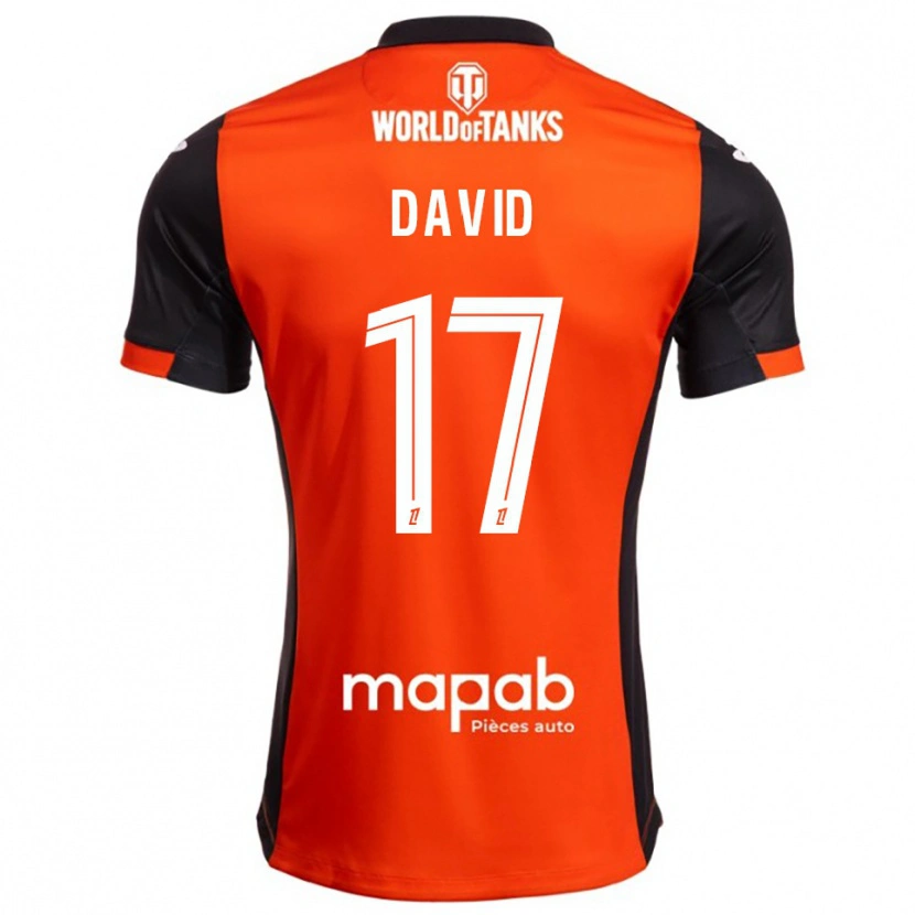 Danxen Niño Camiseta Dune David #17 Negro Naranja 1ª Equipación 2025/26 La Camisa