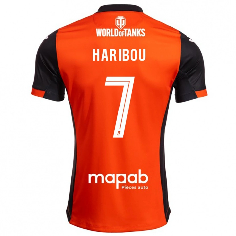 Danxen Niño Camiseta Samir Haribou #7 Negro Naranja 1ª Equipación 2025/26 La Camisa