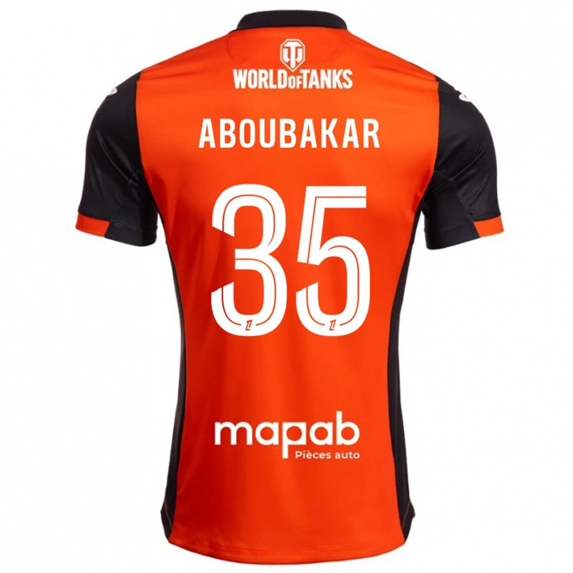 Danxen Niño Camiseta Siddick Aboubakar #35 Negro Naranja 1ª Equipación 2025/26 La Camisa