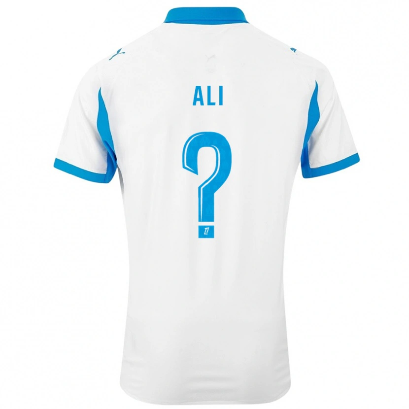 Danxen Niño Camiseta Azhar Ali #0 Blanco Celeste 1ª Equipación 2025/26 La Camisa