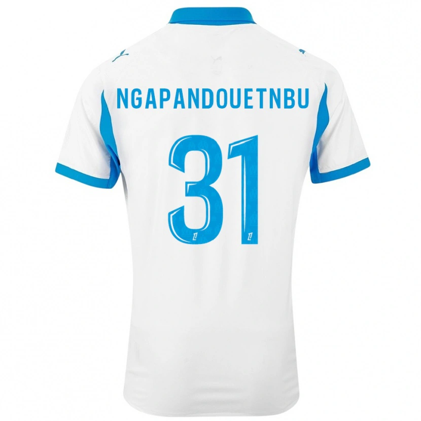 Danxen Niño Camiseta Simon Ngapandouetnbu #31 Blanco Celeste 1ª Equipación 2025/26 La Camisa