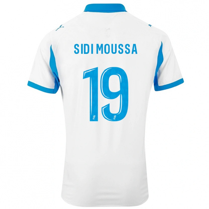 Danxen Niño Camiseta Salima Sidi Moussa #19 Blanco Celeste 1ª Equipación 2025/26 La Camisa