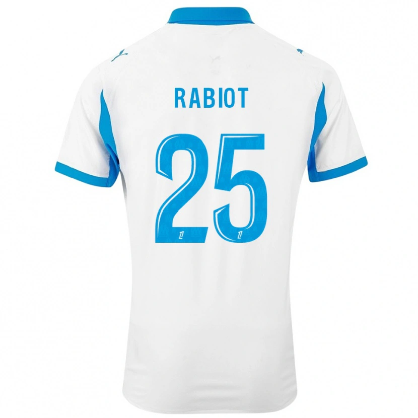 Danxen Niño Camiseta Adrien Rabiot #25 Blanco Celeste 1ª Equipación 2025/26 La Camisa