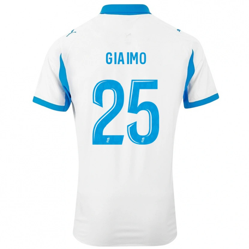 Danxen Niño Camiseta Carla Giaimo #25 Blanco Celeste 1ª Equipación 2025/26 La Camisa