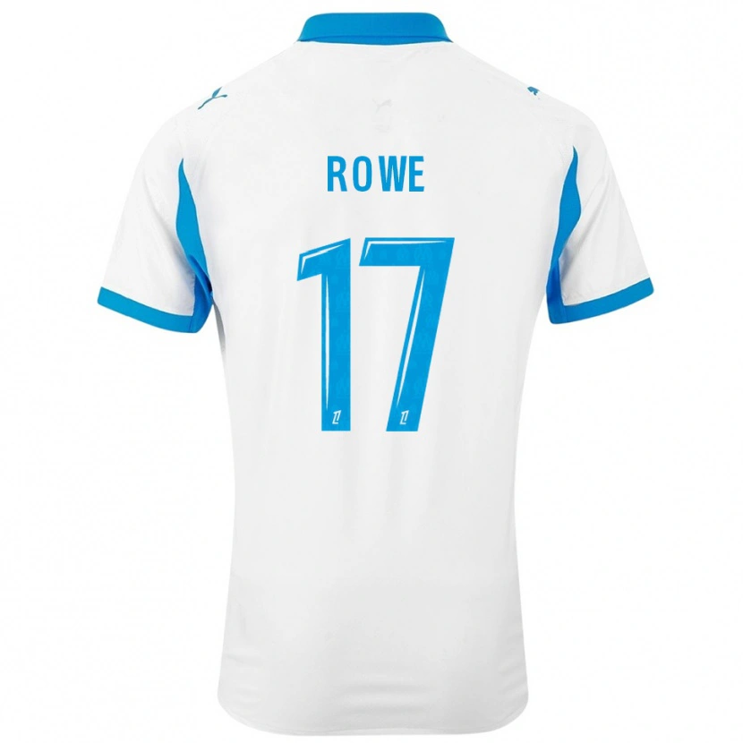 Danxen Niño Camiseta Jonathan Rowe #17 Blanco Celeste 1ª Equipación 2025/26 La Camisa