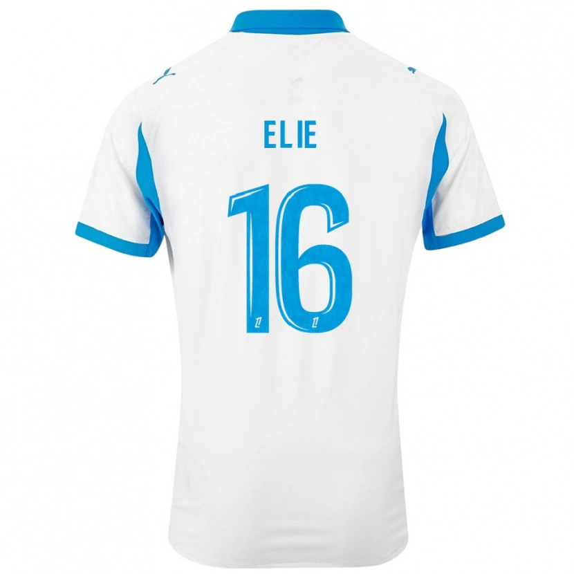 Danxen Niño Camiseta Anaïs Elie #16 Blanco Celeste 1ª Equipación 2025/26 La Camisa