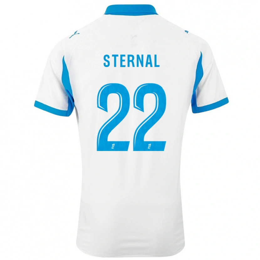 Danxen Niño Camiseta Enzo Sternal #22 Blanco Celeste 1ª Equipación 2025/26 La Camisa