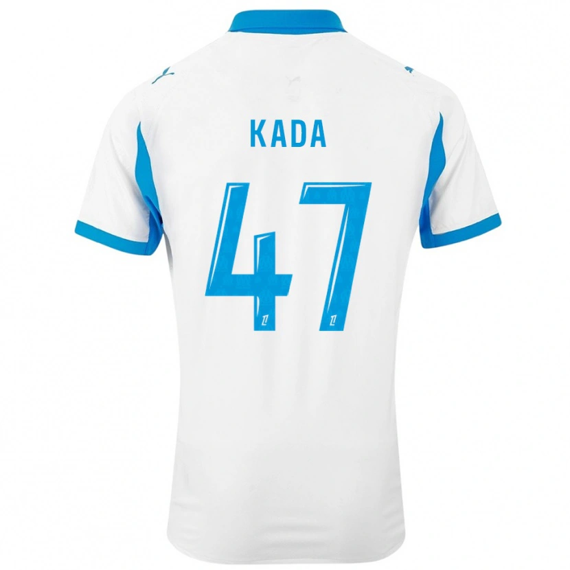 Danxen Niño Camiseta Joakim Kada #47 Blanco Celeste 1ª Equipación 2025/26 La Camisa