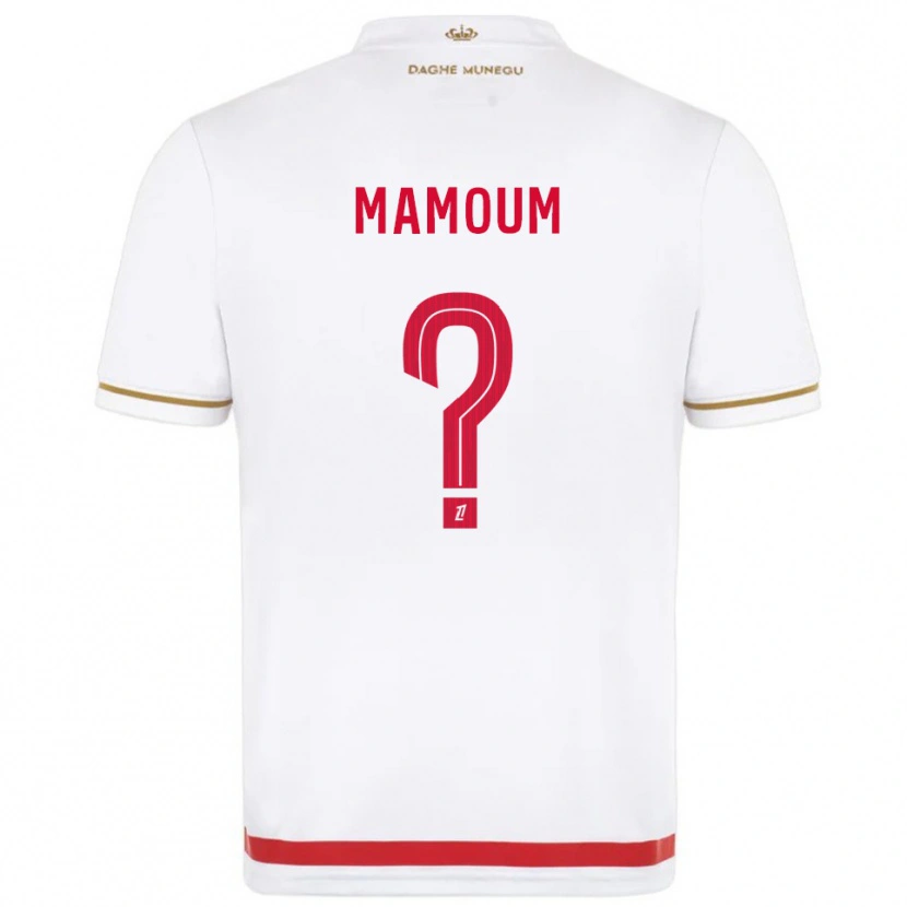 Danxen Niño Camiseta Diego Mamoum #0 Rojo Blanco 1ª Equipación 2025/26 La Camisa