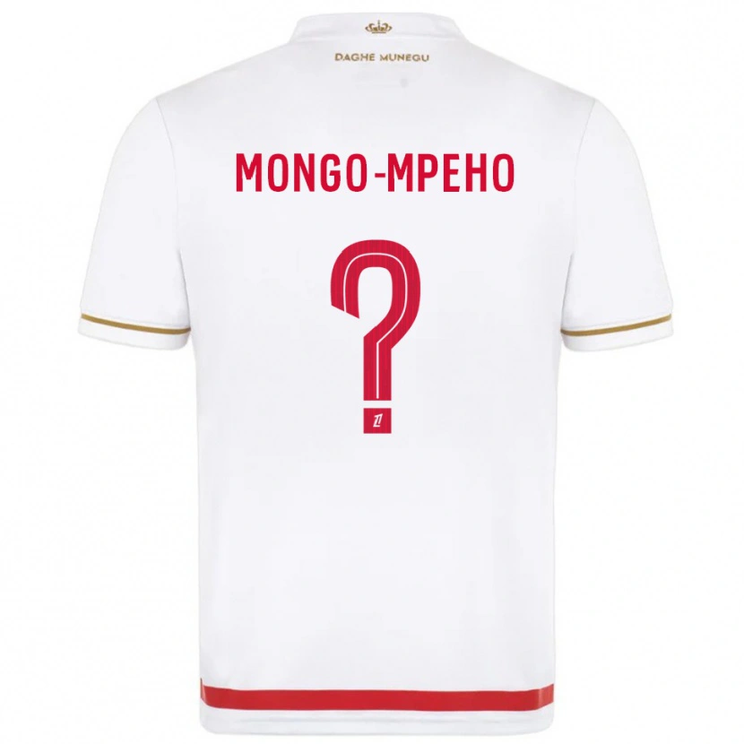 Danxen Niño Camiseta Djordan Mongo-Mpeho #0 Rojo Blanco 1ª Equipación 2025/26 La Camisa