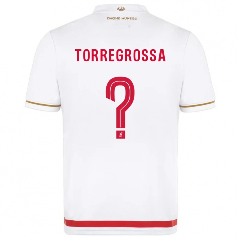 Danxen Niño Camiseta Hugo Torregrossa #0 Rojo Blanco 1ª Equipación 2025/26 La Camisa