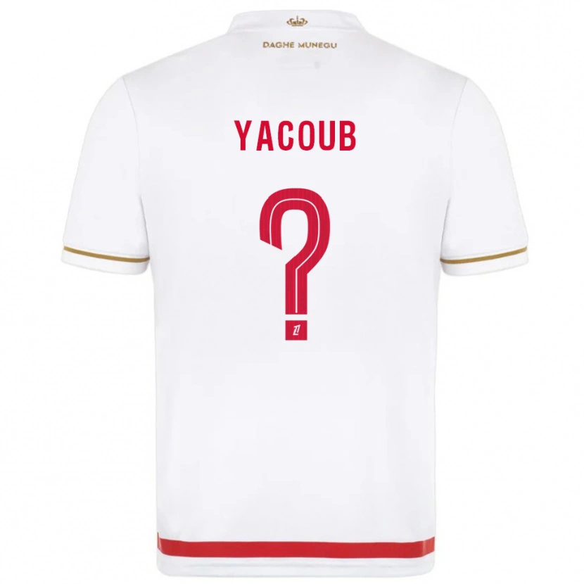 Danxen Niño Camiseta Béchir Yacoub #0 Rojo Blanco 1ª Equipación 2025/26 La Camisa