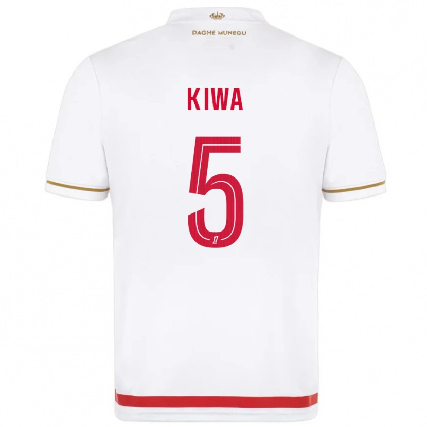 Danxen Niño Camiseta Bradel Kiwa #5 Rojo Blanco 1ª Equipación 2025/26 La Camisa