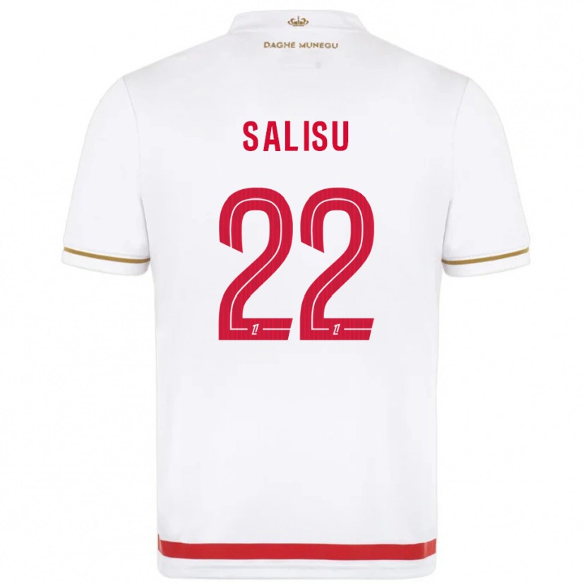 Danxen Niño Camiseta Mohammed Salisu #22 Rojo Blanco 1ª Equipación 2025/26 La Camisa