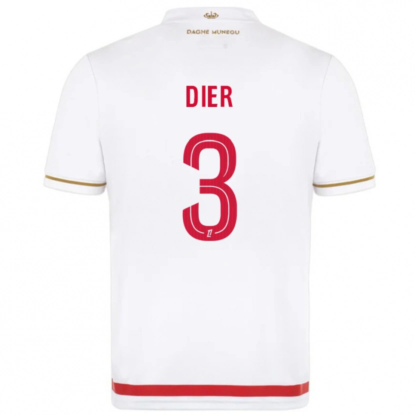 Danxen Niño Camiseta Eric Dier #3 Rojo Blanco 1ª Equipación 2025/26 La Camisa