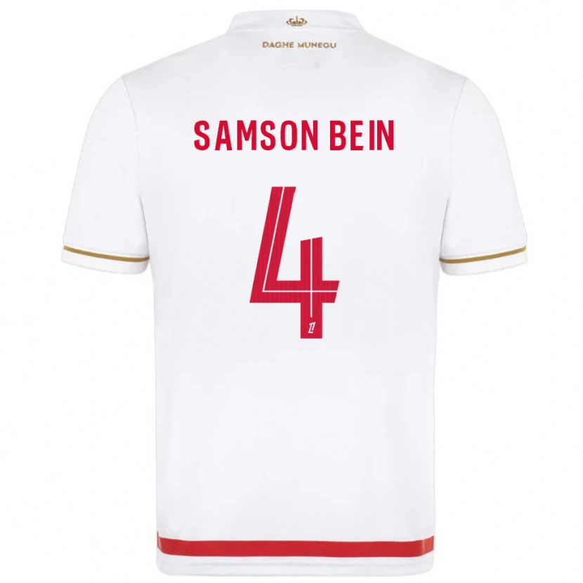 Danxen Niño Camiseta Sirak Bein #4 Rojo Blanco 1ª Equipación 2025/26 La Camisa