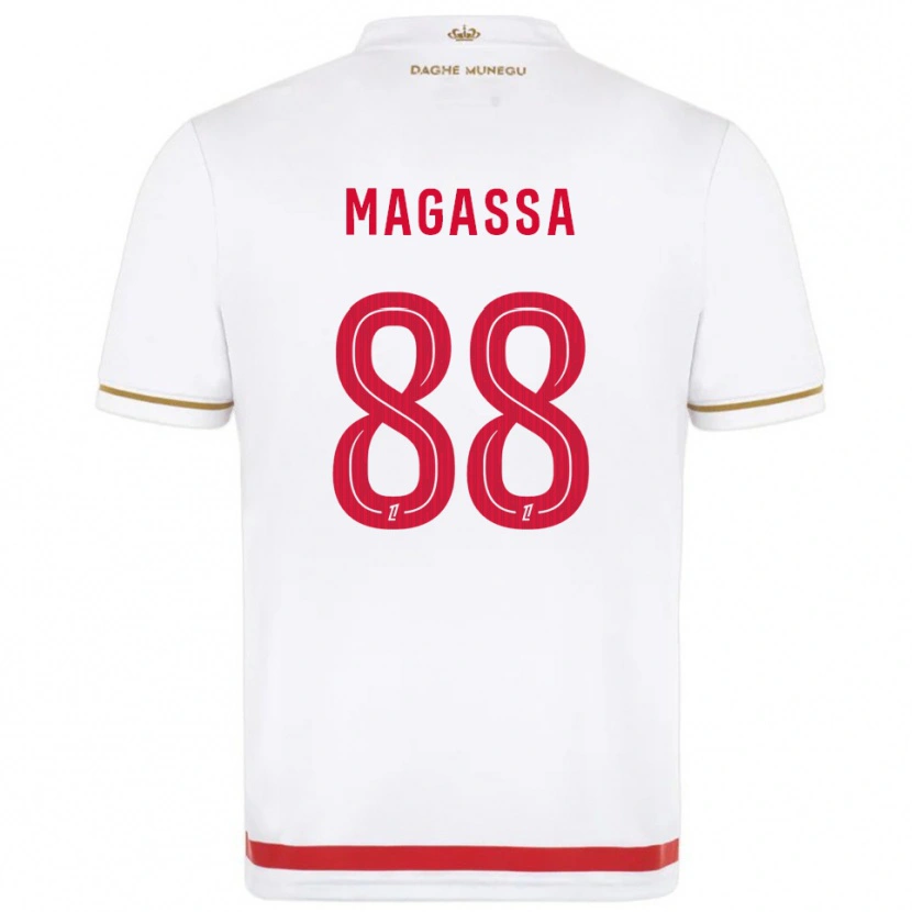 Danxen Niño Camiseta Soungoutou Magassa #88 Rojo Blanco 1ª Equipación 2025/26 La Camisa