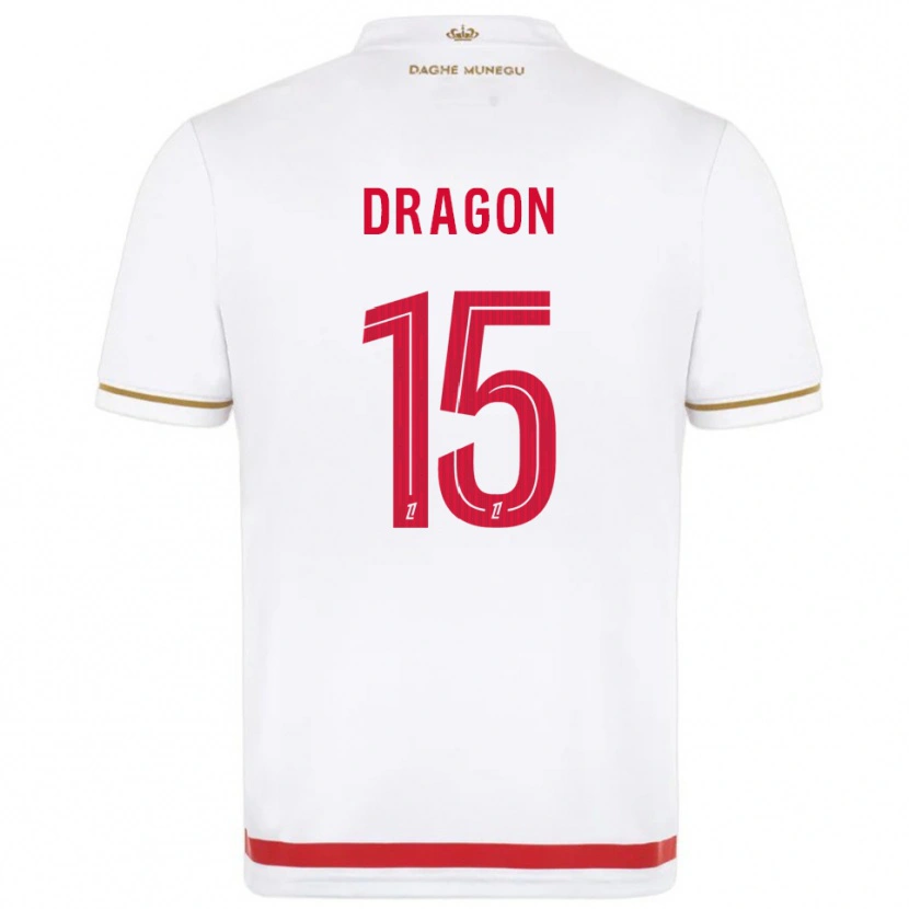Danxen Niño Camiseta Clément Dragon #15 Rojo Blanco 1ª Equipación 2025/26 La Camisa