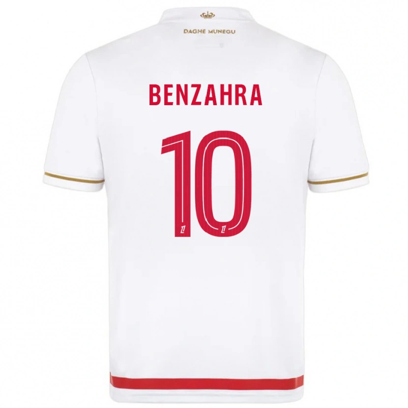 Danxen Niño Camiseta Safouane Benzahra #10 Rojo Blanco 1ª Equipación 2025/26 La Camisa
