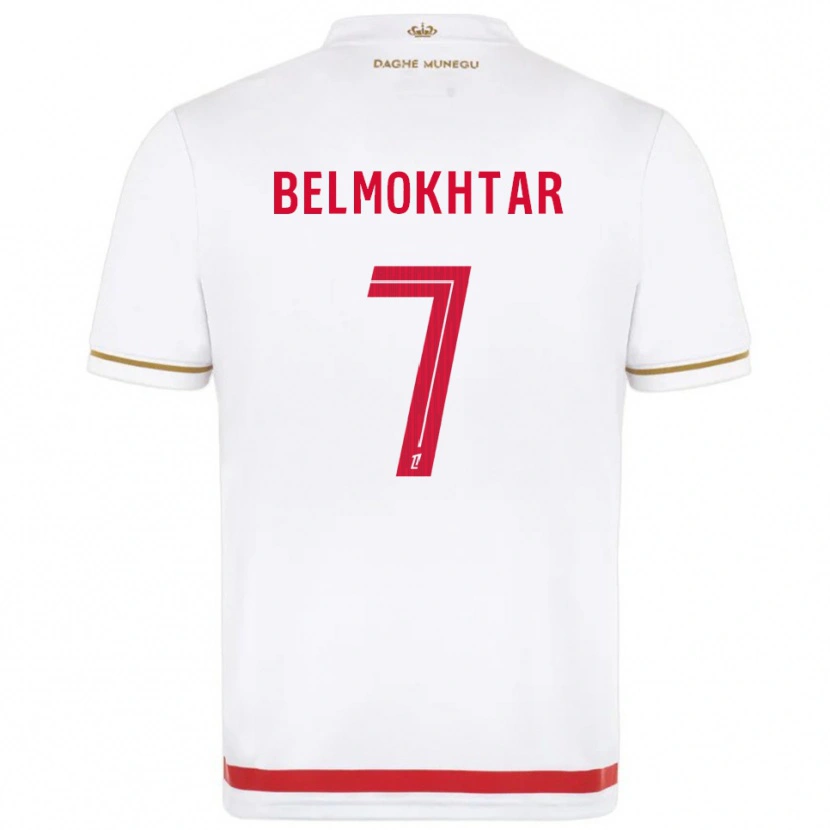 Danxen Niño Camiseta Ilies Belmokhtar #7 Rojo Blanco 1ª Equipación 2025/26 La Camisa