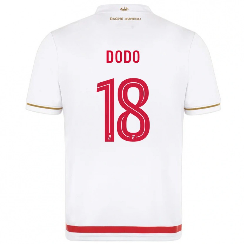 Danxen Niño Camiseta Yannick Dodo #18 Rojo Blanco 1ª Equipación 2025/26 La Camisa