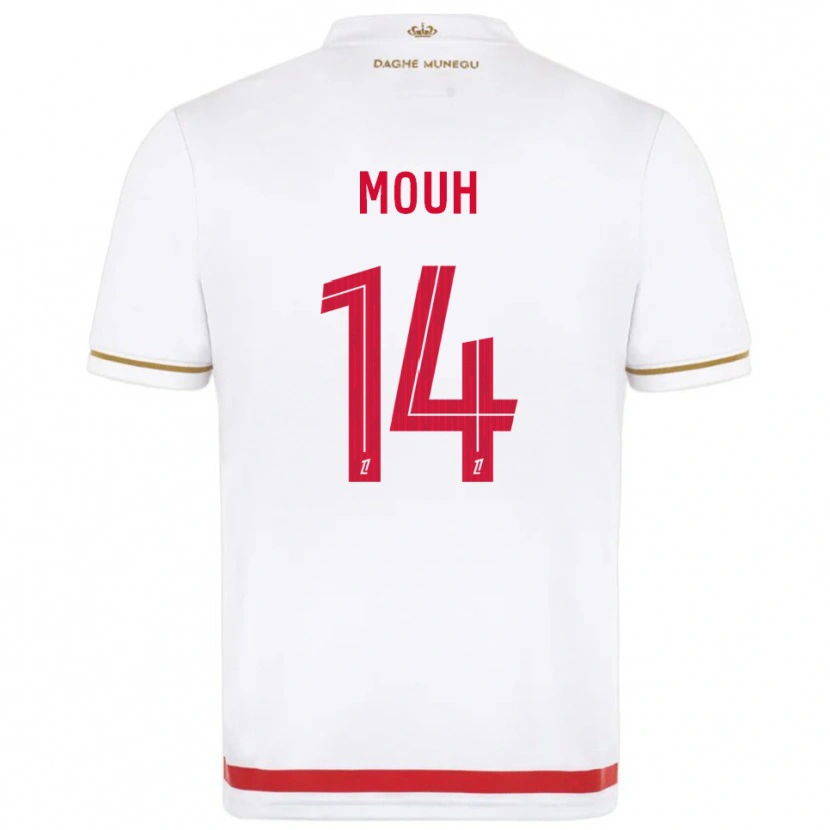 Danxen Niño Camiseta Yasir Mouh #14 Rojo Blanco 1ª Equipación 2025/26 La Camisa
