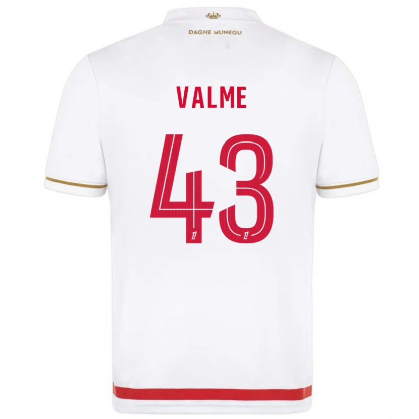 Danxen Niño Camiseta Ritchy Valme #43 Rojo Blanco 1ª Equipación 2025/26 La Camisa