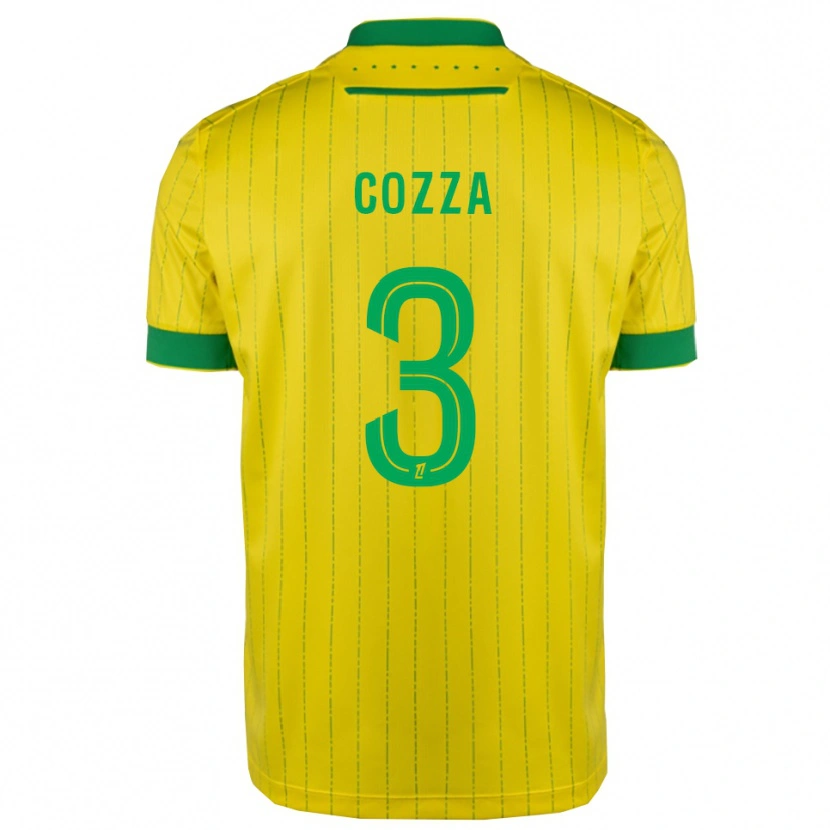 Danxen Niño Camiseta Nicolas Cozza #3 Amarillo Verde 1ª Equipación 2025/26 La Camisa