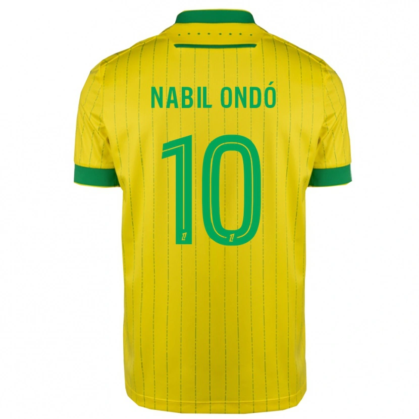 Danxen Niño Camiseta José Nabil Ondó #10 Amarillo Verde 1ª Equipación 2025/26 La Camisa