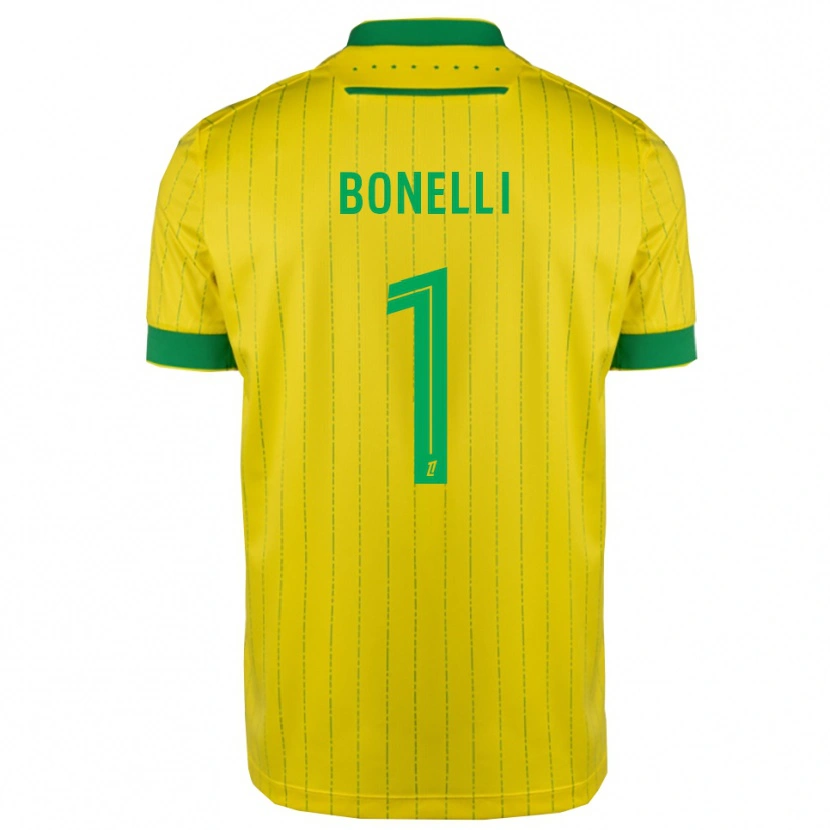 Danxen Niño Camiseta Lucas Bonelli #1 Amarillo Verde 1ª Equipación 2025/26 La Camisa