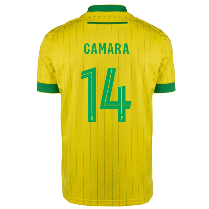 Danxen Niño Camiseta Klaus Camara #14 Amarillo Verde 1ª Equipación 2025/26 La Camisa