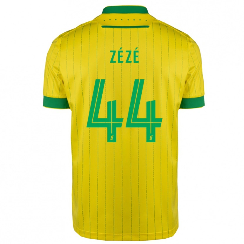 Danxen Niño Camiseta Nathan Zézé #44 Amarillo Verde 1ª Equipación 2025/26 La Camisa