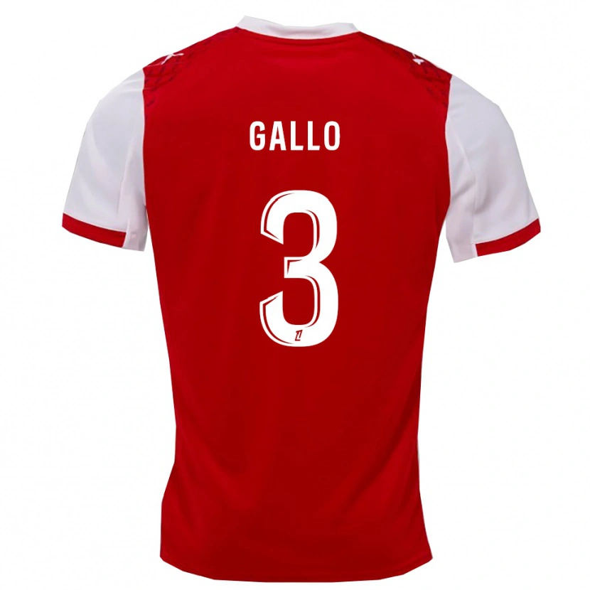 Danxen Niño Camiseta Noan Gallo #3 Rojo Blanco 1ª Equipación 2025/26 La Camisa