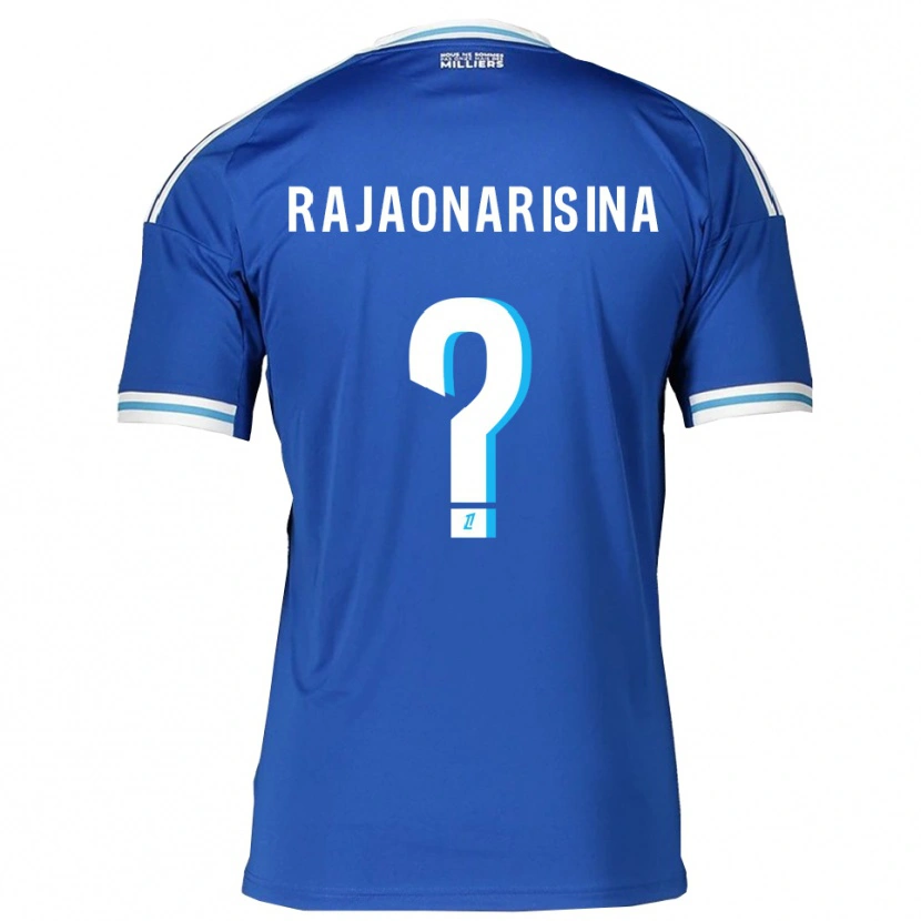 Danxen Niño Camiseta Noah Rajaonarisina #0 Azul Blanco 1ª Equipación 2025/26 La Camisa