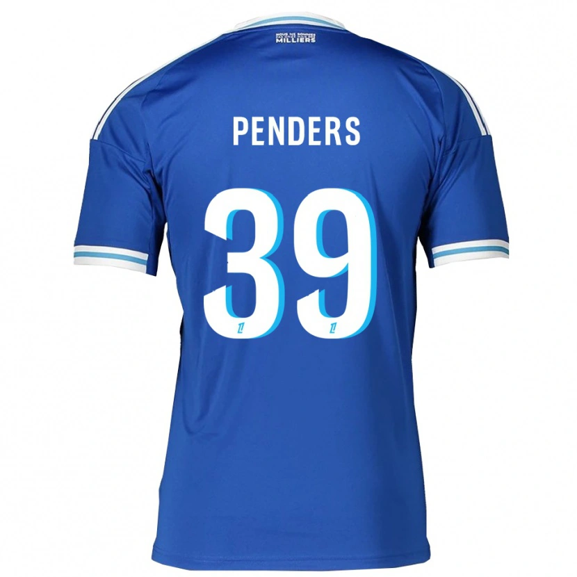 Danxen Niño Camiseta Mike Penders #39 Azul Blanco 1ª Equipación 2025/26 La Camisa