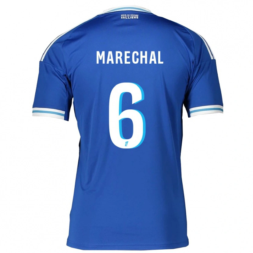 Danxen Niño Camiseta Max Maréchal #6 Azul Blanco 1ª Equipación 2025/26 La Camisa