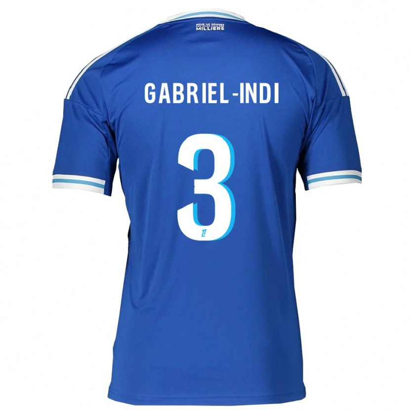 Danxen Niño Camiseta Amizade Gabriel-Indi #3 Azul Blanco 1ª Equipación 2025/26 La Camisa