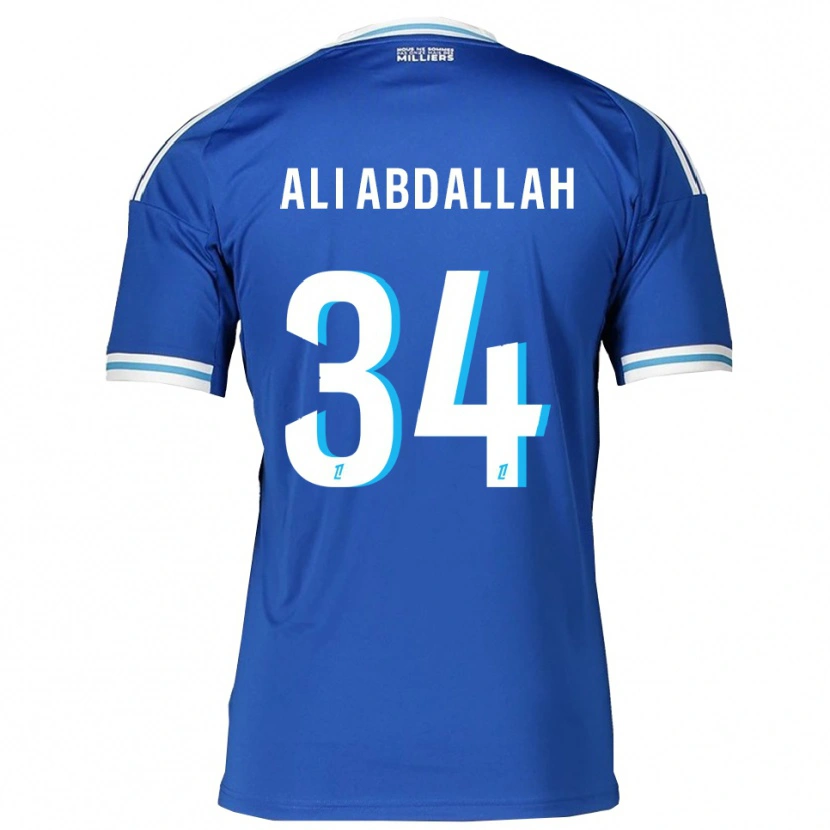 Danxen Niño Camiseta Aboubacar Ali Abdallah #34 Azul Blanco 1ª Equipación 2025/26 La Camisa